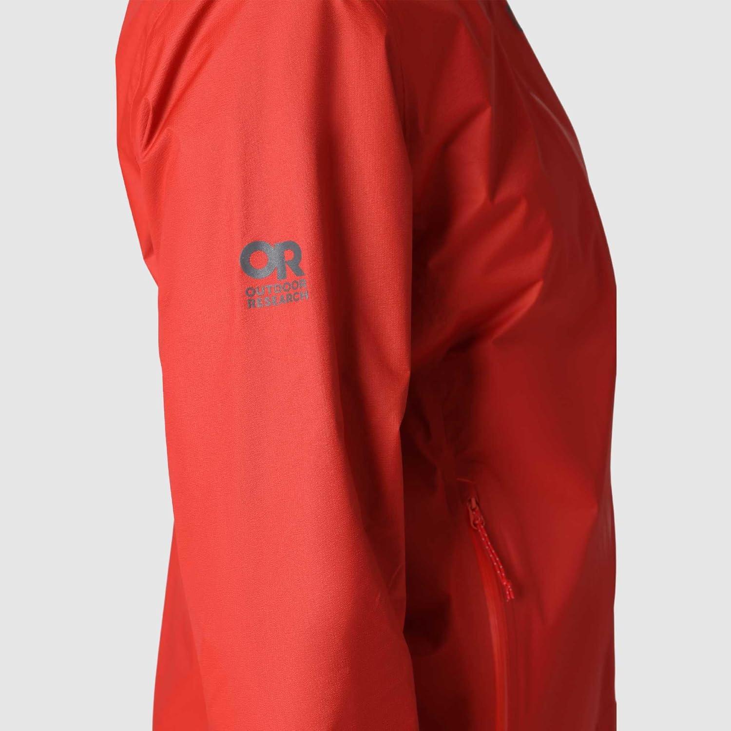 imageOutdoor Research Womens Helium UL Jacket Lightweight Waterproof Rain Jacket Breathable Windproof Fully Seam TapedMadrone Red