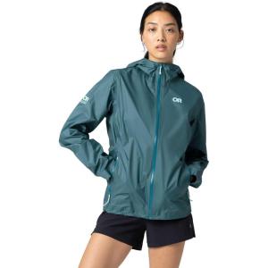 Outdoor Research Women’s Helium UL Jacket | Lightweight Waterproof Rain Jacket, Breathable, Windproof, Fully Seam Taped(Mallard)