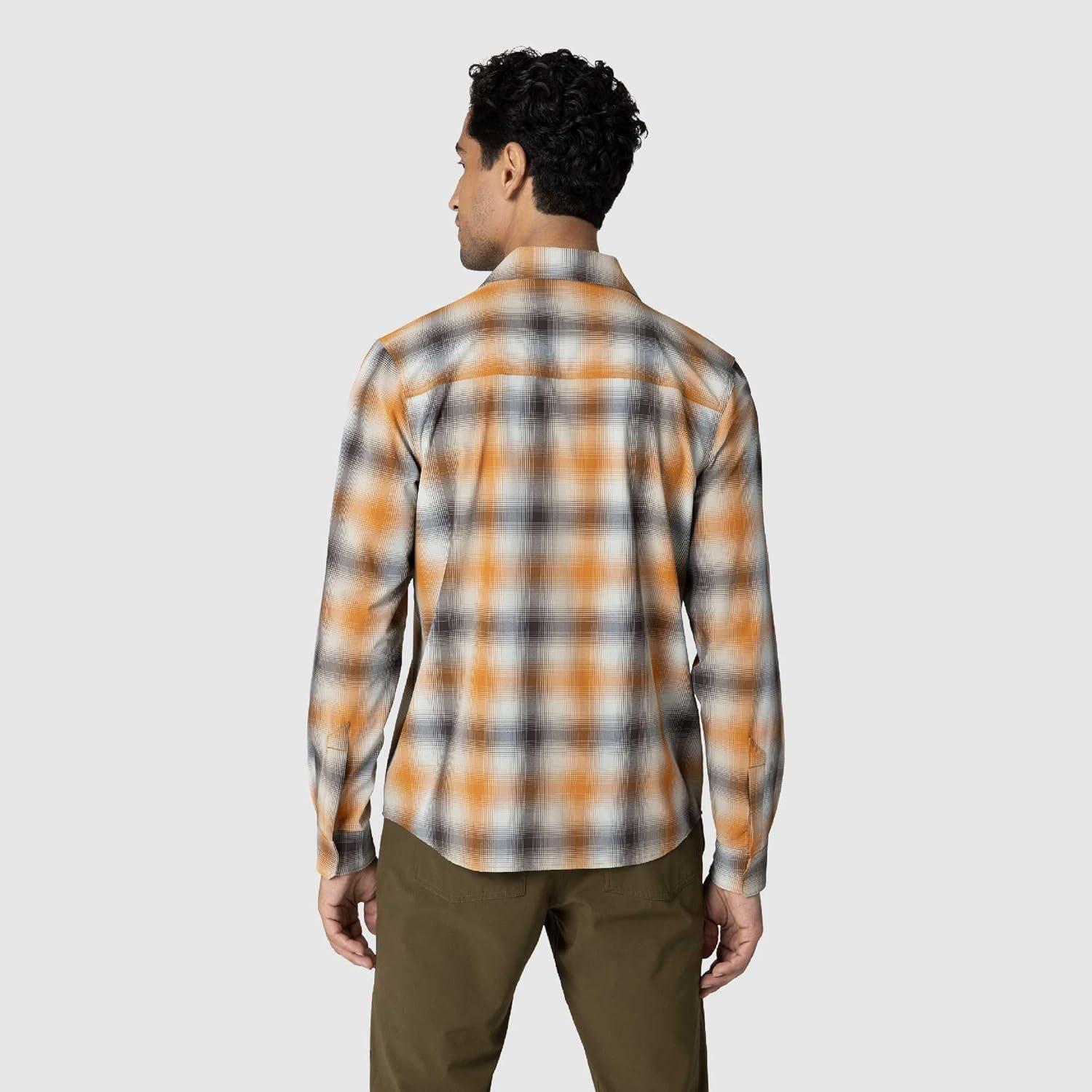 imageOutdoor Research Mens Astroman Long Sleeve Sun Shirt Lightweight UPF 30 Snap Button Hiking Top Breathable amp StretchySedona Plaid