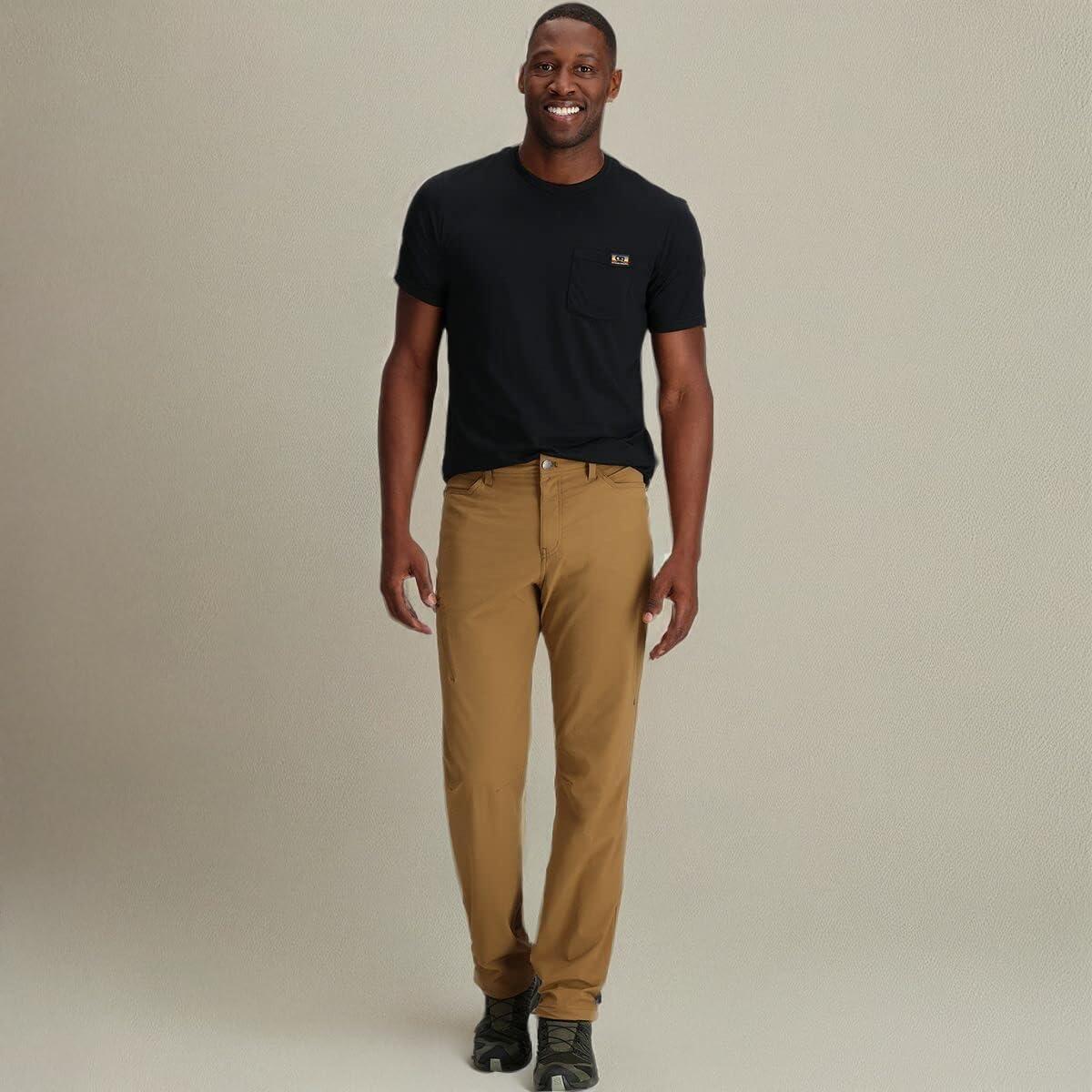 imageOutdoor Research Mens Ferrosi Pants 32 Inseam Hiking Tech Pants Weather Resistant UPF 50 Sun ProtectionCoyote