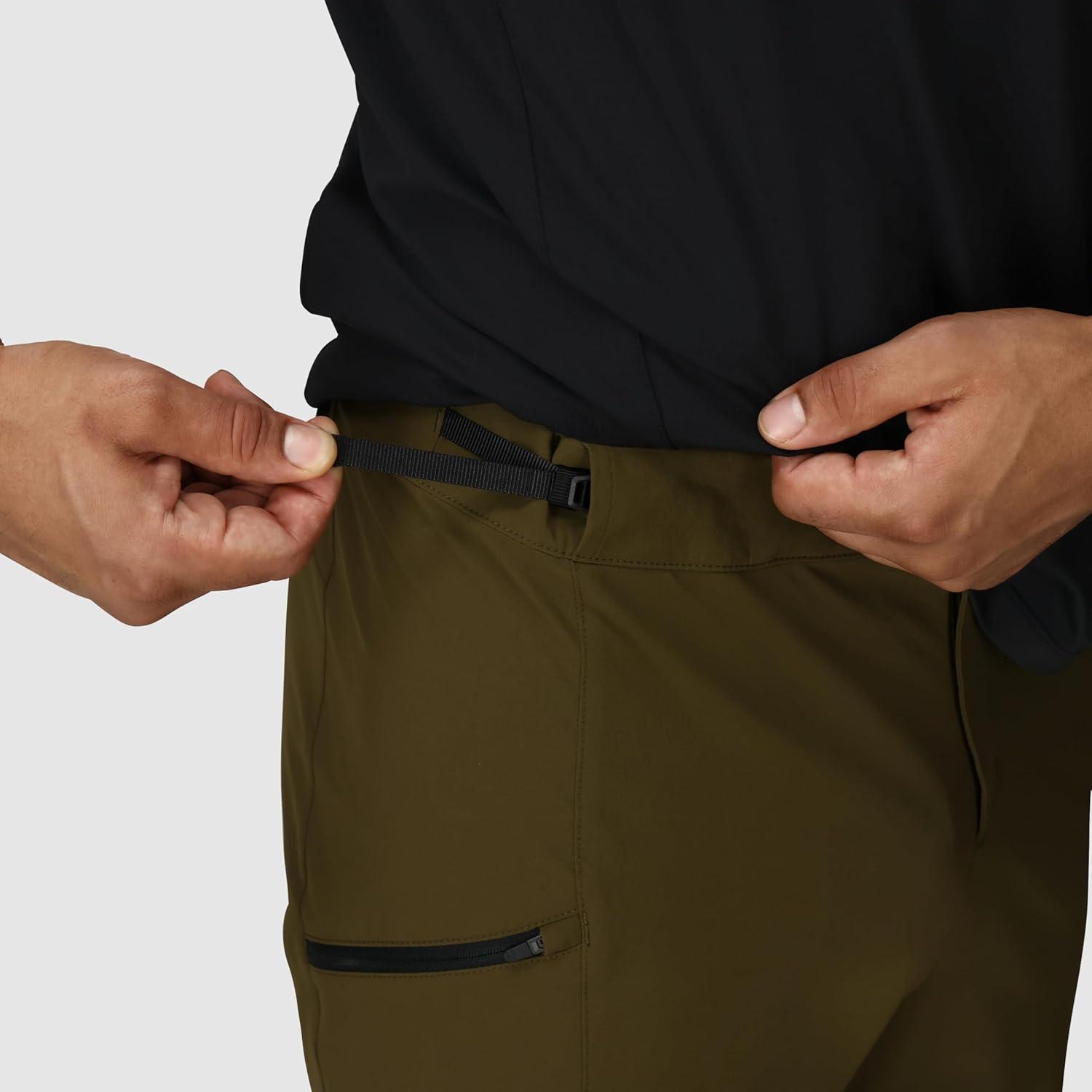 imageOutdoor Research Mens Freewheel Ride Biking Pants Water Wind Abrasion Resistant Quick Drying UPF 50 Trim FitDark Olive
