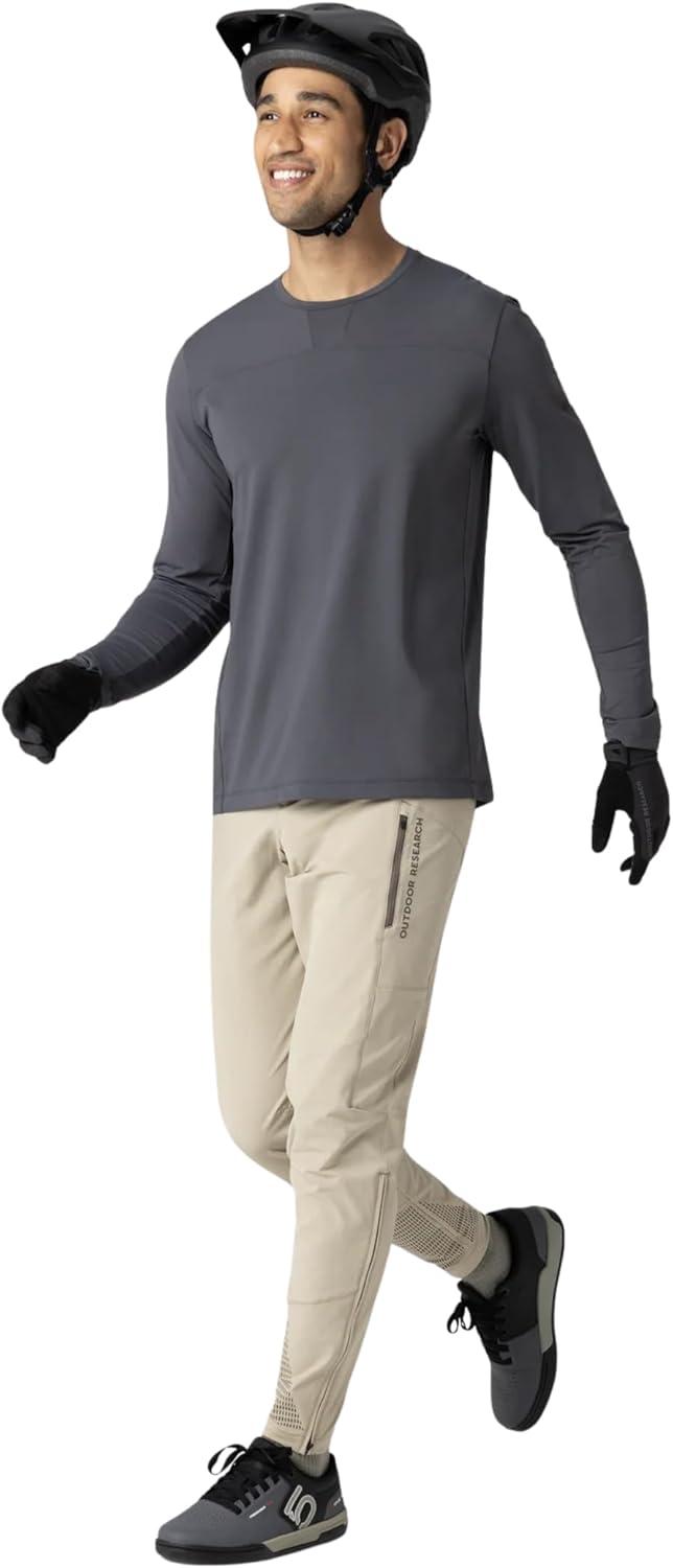 imageOutdoor Research Mens Freewheel Ride Biking Pants Water Wind Abrasion Resistant Quick Drying UPF 50 Trim FitPro Khaki