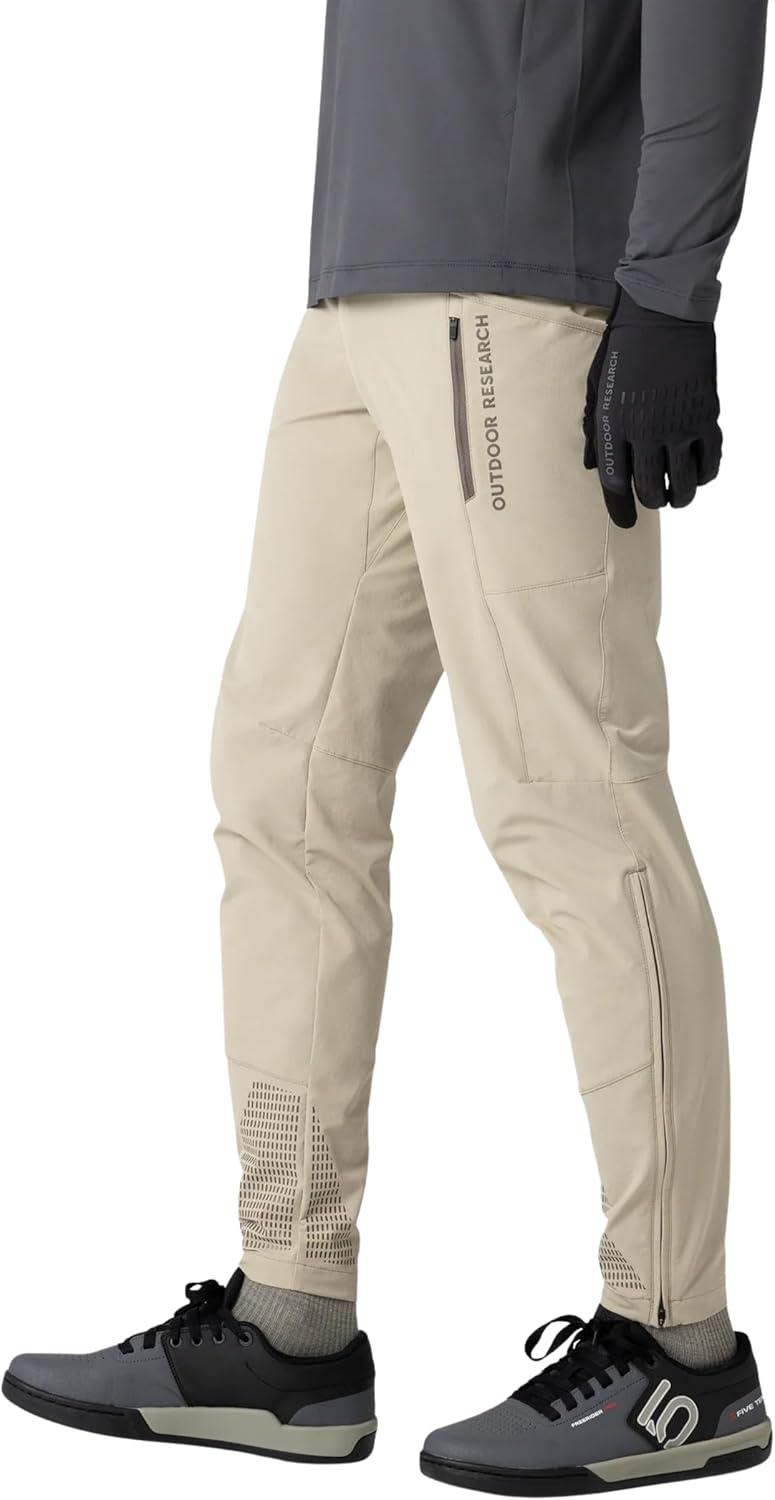 imageOutdoor Research Mens Freewheel Ride Biking Pants Water Wind Abrasion Resistant Quick Drying UPF 50 Trim FitPro Khaki
