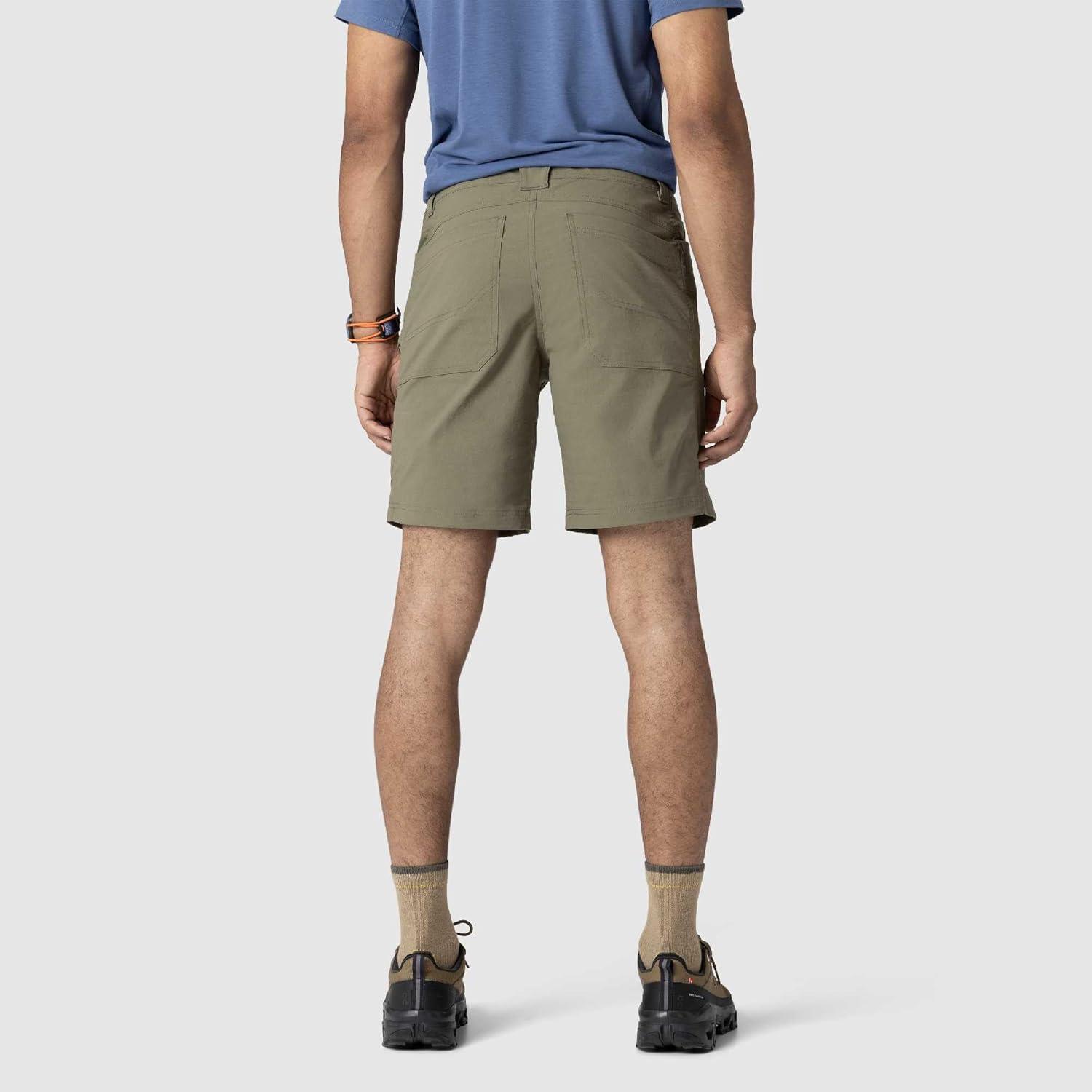 imageOutdoor Research Mens Timberline Utility Short Moisture Wicking UPF 50 Hiking Cargo Shorts Quick Dry Zip PocketRanger Green