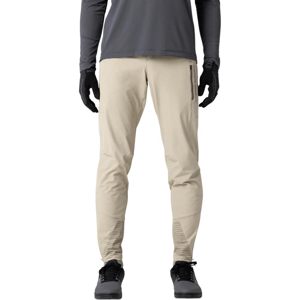 imageOutdoor Research Mens Freewheel Ride Biking Pants Water Wind Abrasion Resistant Quick Drying UPF 50 Trim FitPro Khaki