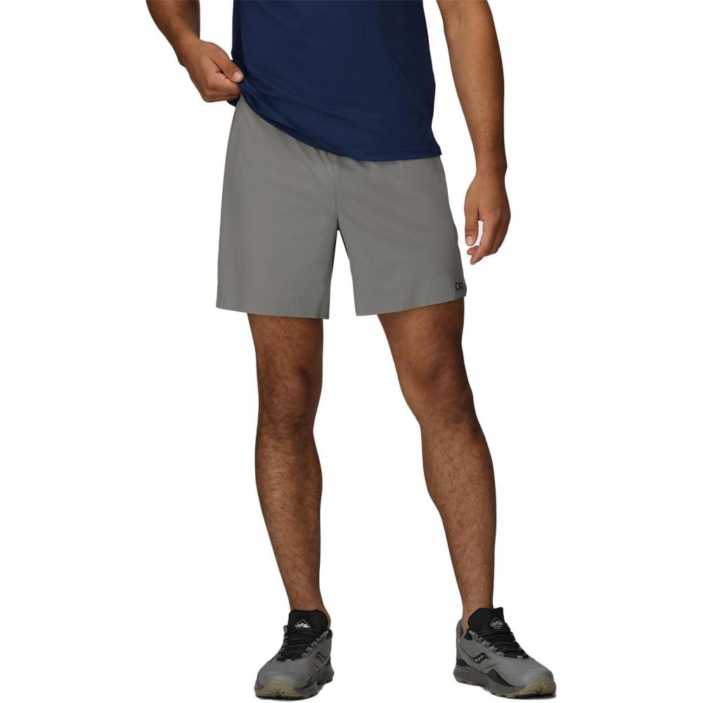 imageOutdoor Research Mens Swift Lite Lined Shorts  7 InseamPewter