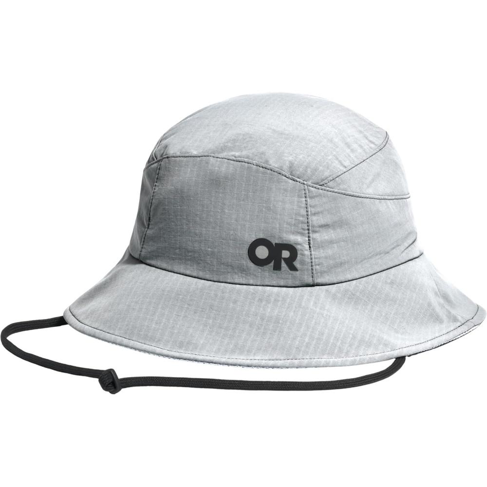 imageOutdoor Research Sun Bucket Hat UPF 50 Protection Lightweight Packable Hiking Fisherman Hat for Men amp Women Chin StrapLight Pewter