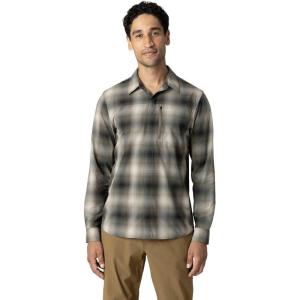 Outdoor Research Men’s Astroman Long Sleeve Sun Shirt | Lightweight UPF 30+ Snap Button Hiking Top, Breathable & Stretchy(Ranger Green Plaid)