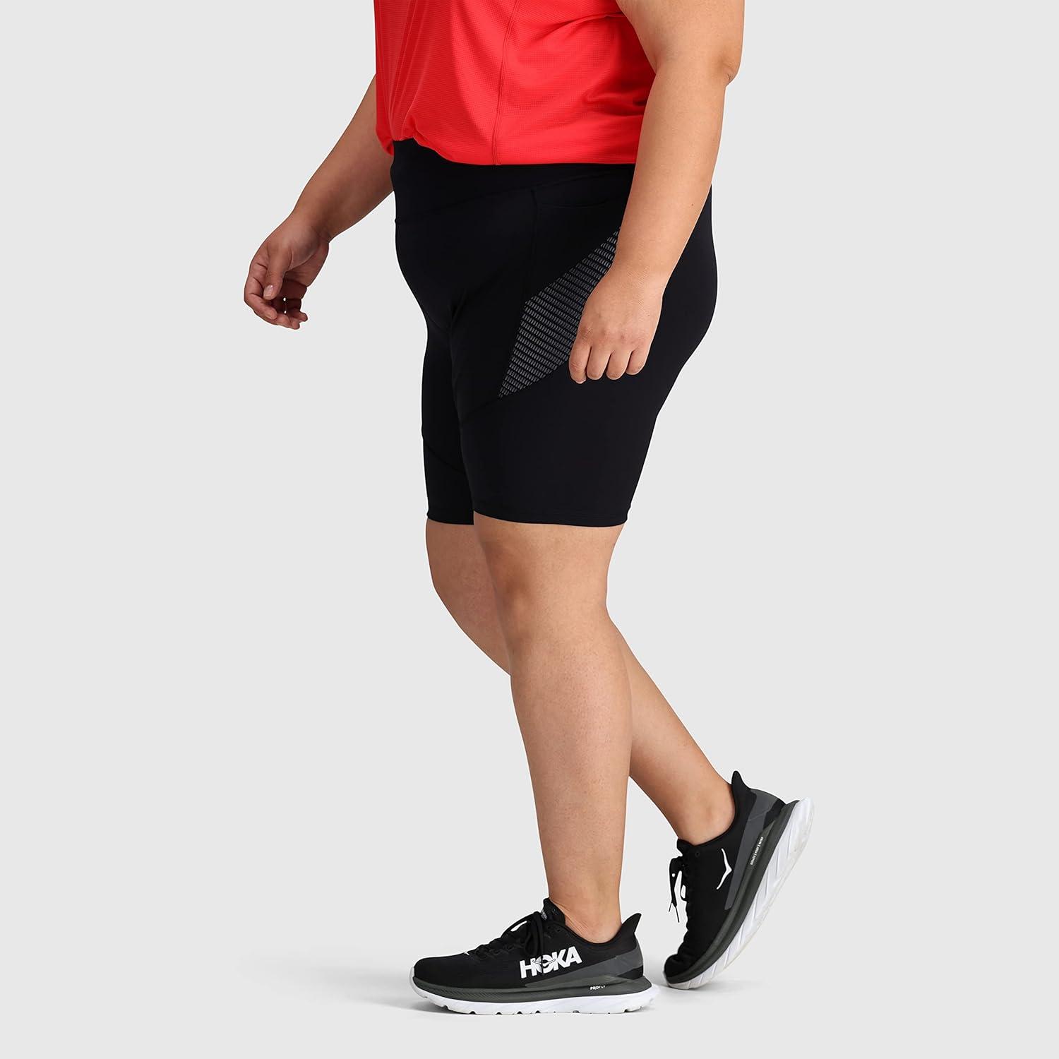 imageOutdoor Research Womens AdVantage Shorts 10 Inseam  High Waist Bike ShortsBlack