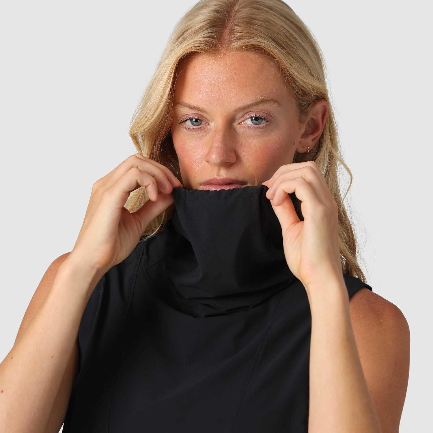 imageOutdoor Research Womens Astroman Air Sun Tank High Neck Lightweight UPF 30 Hiking Top Quick Dry Sporty Workout ShirtBlack