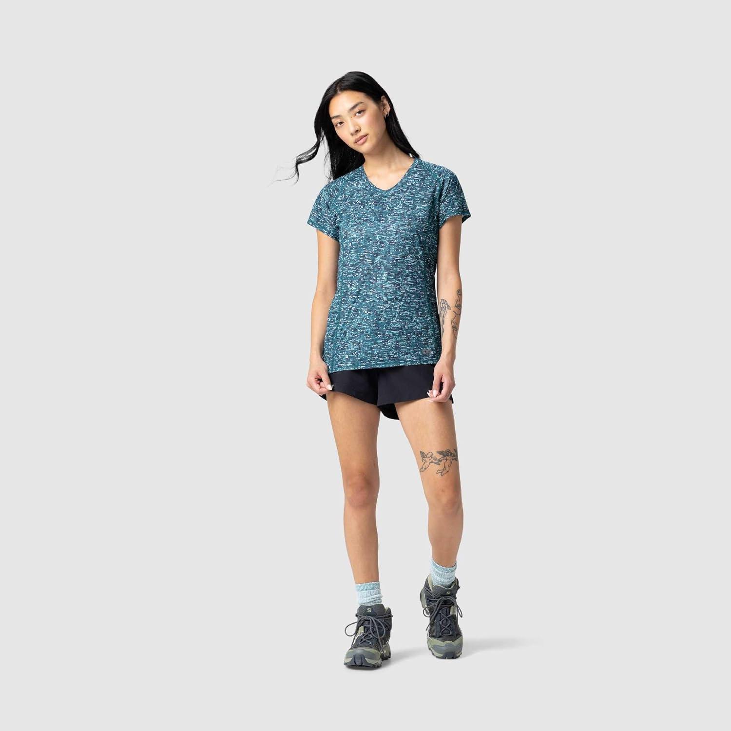 imageOutdoor Research Womens Echo TShirtMallard Traverse Print