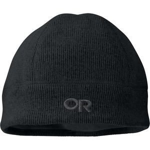 Outdoor Research Flurry Beanie, Alpin-Wool, Moisture Wicking(Black)